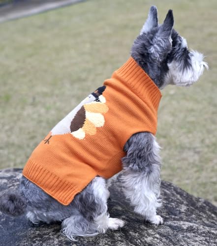 Thanksgiving Fall Dog Clothes Outfit Costume Turkey Dog Sweater for Dogs (Medium / Thanksgiving Turkey)