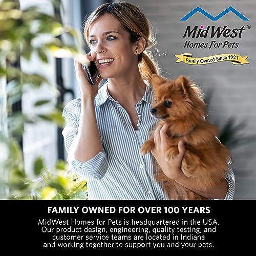 Medium Dog Crate Cover with Teflon Fabric Protector (Brown Geometric Pattern / 29"L x 20"W x 20"H)