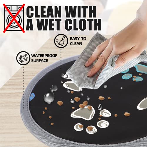 Pet Heating Pad for Cats & Dogs (round 12in / 1 pack black)