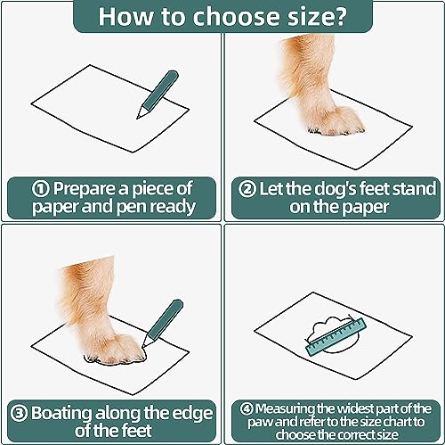 Dog Boots for Large Dogs (Light Pro / Width 1.57 in)