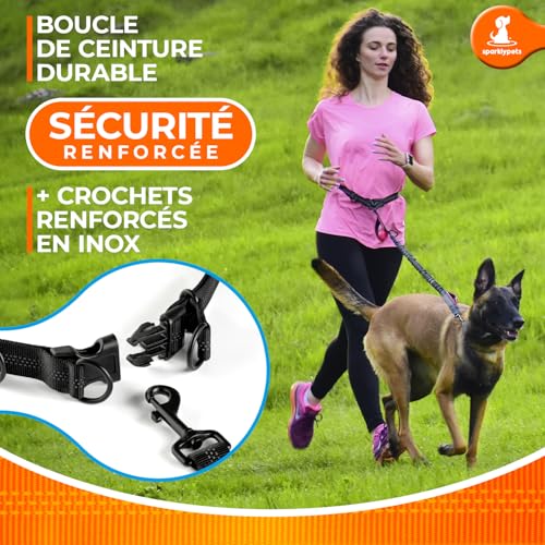 Hands Free Dog Leash (Pink / 1 dog M/L)