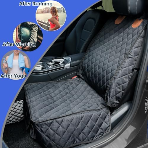 2 Pack Pet Car Seat Cover for Front Seat (black)