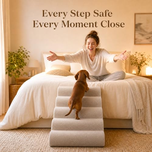 Dog Ramp for Bed (Gray)