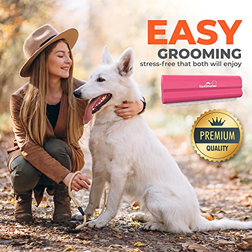 5 Inch Undercoat Deshedding Brush for Dogs & Cats (5 Inch / Pink)