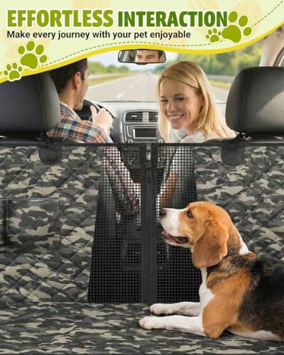 Dog Car Seat Cover (Camo / Standard (53.9*57.9 ))