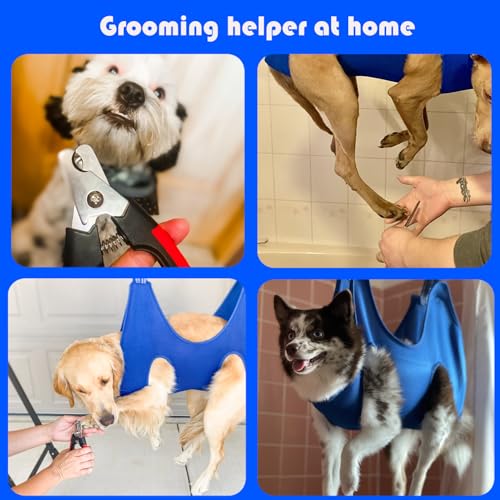 Dog Grooming Hammock for Trim Nail (M(Weight:25-45LB))