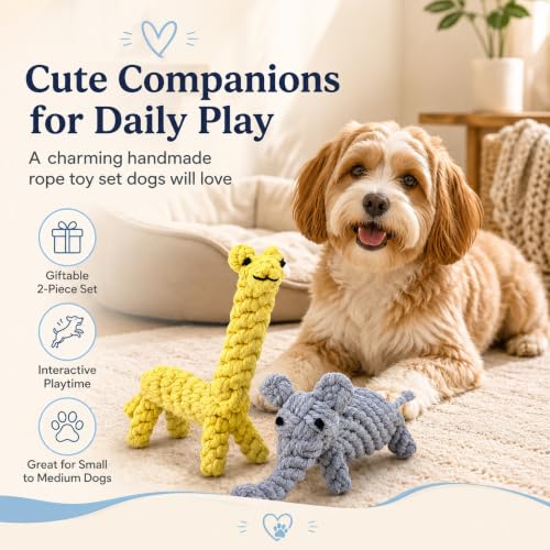 Dog Rope Toys (Elephant and Giraffe)
