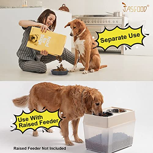 Dog Slow Feeder Bowl (2 Cups-Fit Opening 7.5"-8"Feeder / D-Dark Gray)