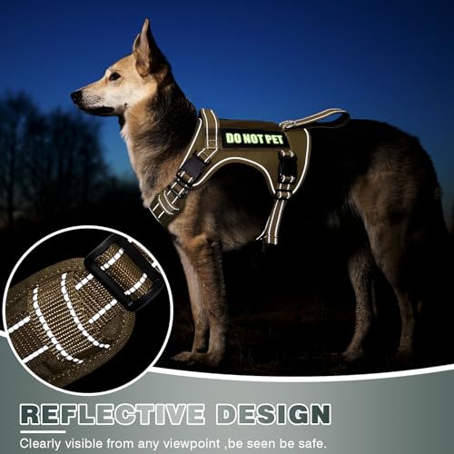 Tactical Dog Harness (Medium / Brown)