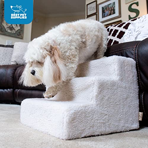 Dog Stairs & Steps (Ivory / H: 13.5 Inches)