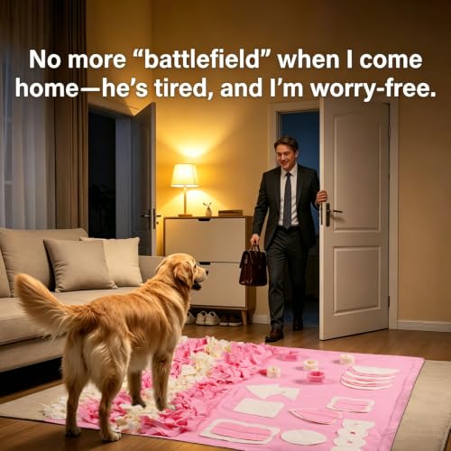 Snuffle Mat for Dogs (Pink / Large 38x38 inch)