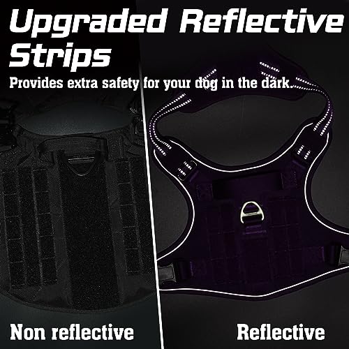 Tactical Dog Harness for Small (Purple / Small)