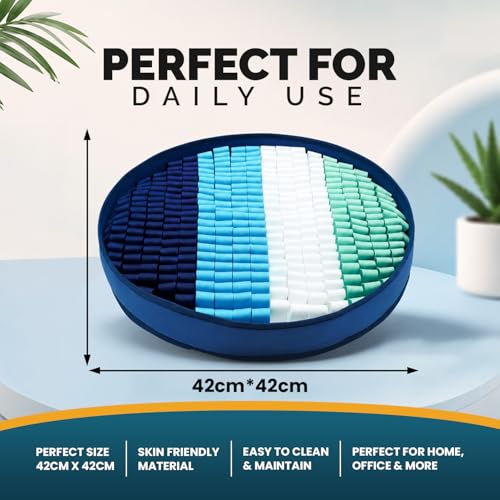 Adjustable Dog Snuffle Mat Interactive Feeding Toy (Round Multicolor - Snuffle Mat)