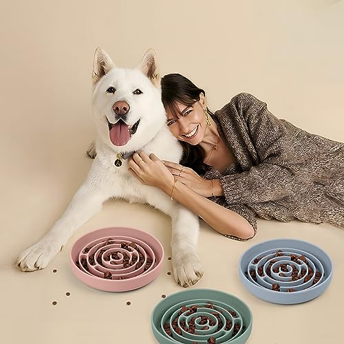 Slow Feeder Dog Bowls (Avocado Green / L)