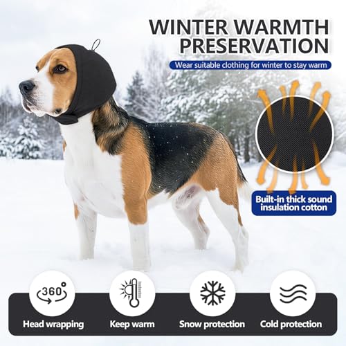 Colourdog Noise Reduction Ear Cover for Dogs M (Black / Medium)