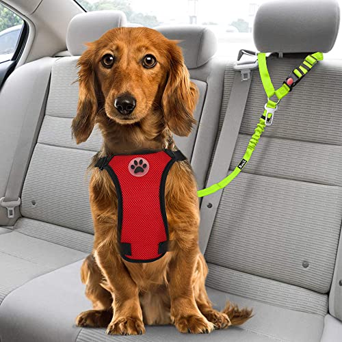 Dog Seat Belt for Car (L.Lime Green)