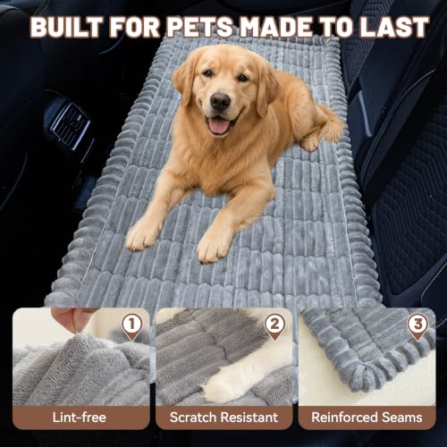 Dog Car Seat Waterproof Bed Cover Back Seat Light Grey 23.6”x51” (Light Grey / 23.6”x51”)