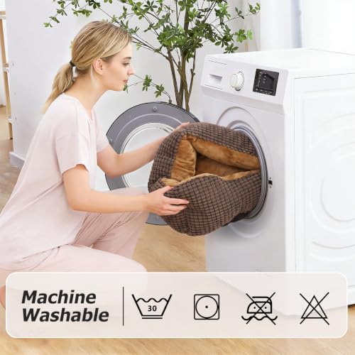 Large Dog Bed for Large Medium Small Dogs (Coffee / L(30’’x 24’’x 9’’))