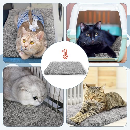 6 Pack Self Warming Pet Cat Dogs Pad 18 x 24 Inch Grey (18 x 24 Inch / Grey)