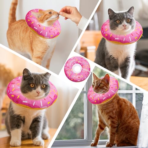 Cat Cone Collar Soft (Donut Pink / Medium)