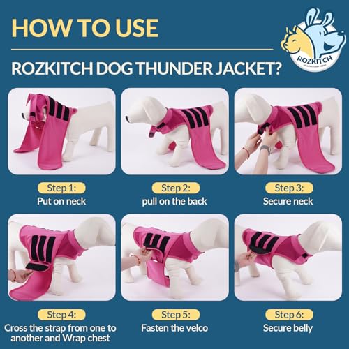 Dog Wrap for Anxiety (Rose-Red / L(Chest:25.2"-30.7"))