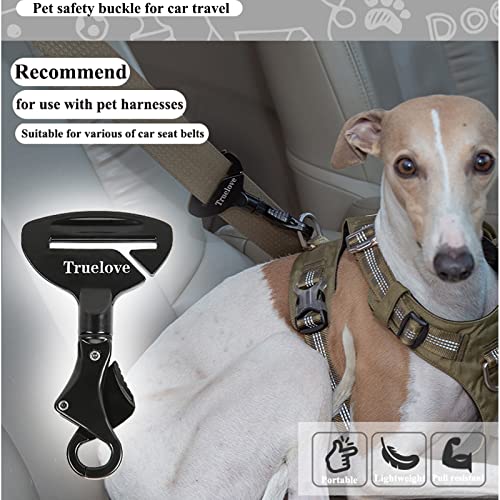 Truelove Vehicle Seat Belt Safety Buckle Lock (Black / 2.7*4.7inch)