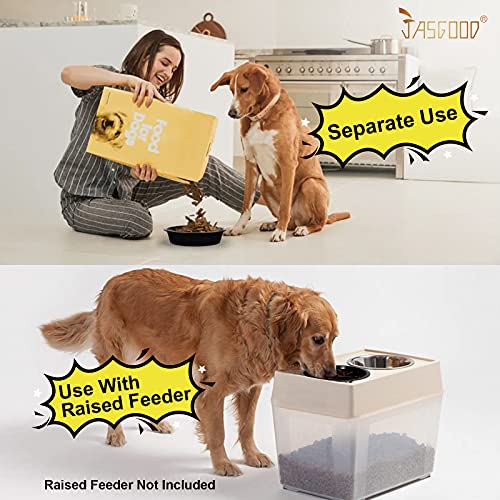 Dog Feeder Slow Eating Pet Bowl for Raised Pet Feeders Preventing Choking Food Water Bowl Elevated Diners Replacement Bowl (2 Cups-Fit Opening 7.5"-8"Feeder / C-Black)