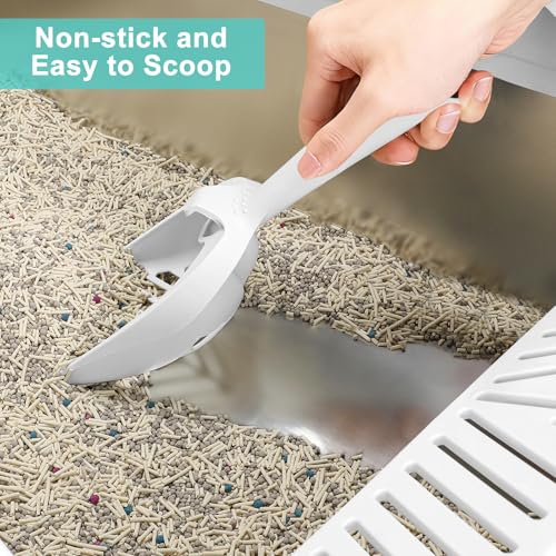 Stainless Steel Litter Box Extra Large for Big Cats and Multi (Silver Grey / XXX-Large)