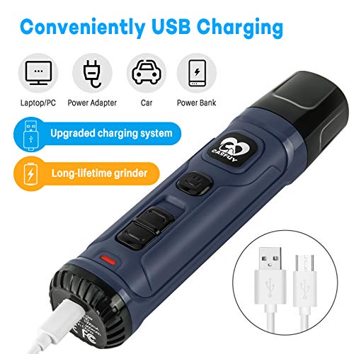 Dog Nail Grinder with 2 LED Light (B-Blue)