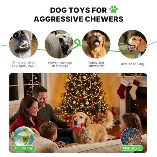 Dog Chew Toys (Santa’s Tug Tree)