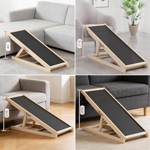 Dog Ramp for Bed Couch Car (39.4"L x 14.5"W x 3.3"H)