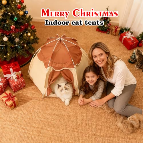 Cat Tent for Indoor (Large / Beige)