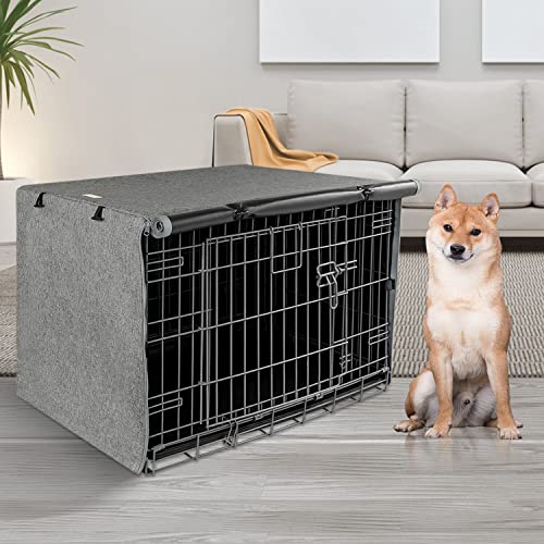 Dog Crate Cover (Grey / 42 Inch)