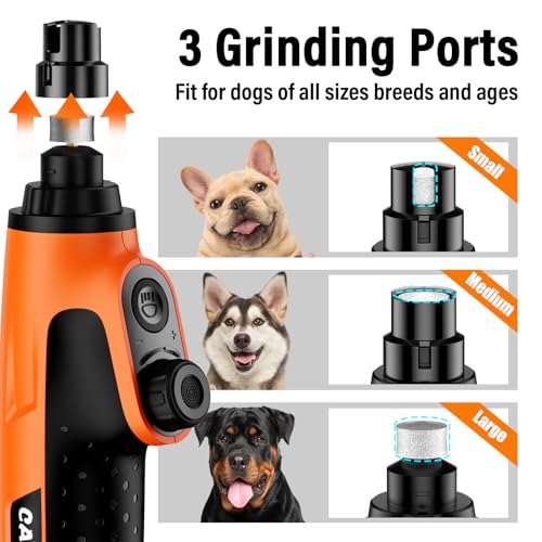 Smart 6 Speed Dog Nail Grinder (Orange)