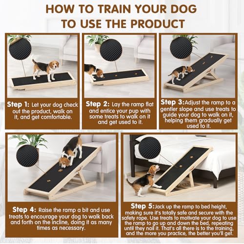 Dog Ramp for Couch (39.4"L x 14.5"W x 3.3"H)