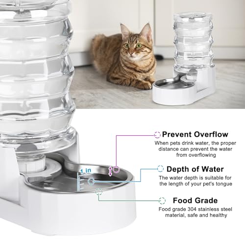 4L Gravity Cat Water Dispenser (4L / White)