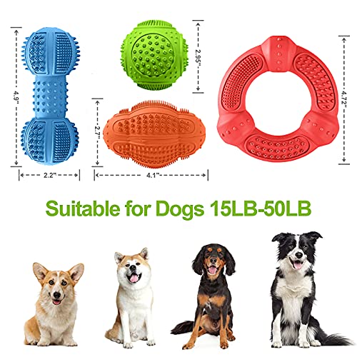 Dog Chew Toys 4 Pack (FourColors)