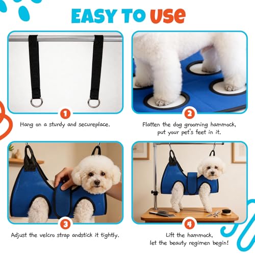 Dog Grooming Hammock Harness (M)