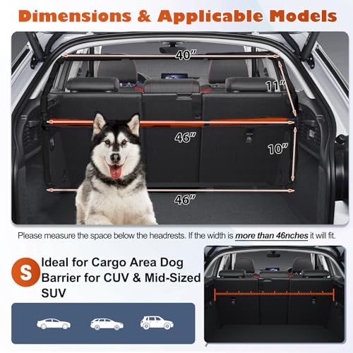 Dog Car Barrier for Back Seat & Trunk (Small)