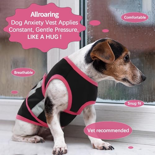 Dog Calming Shirt Soft Anti (Black / Large)