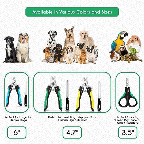 Cat Nail Clippers for Indoor Cats (Dark Green / Small pets)