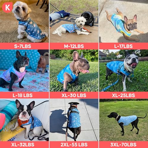2Pack Dog Shirt for Large Dogs Soft Breathable T (XX-Large (40-55lbs) / 4# Duck+Blue)
