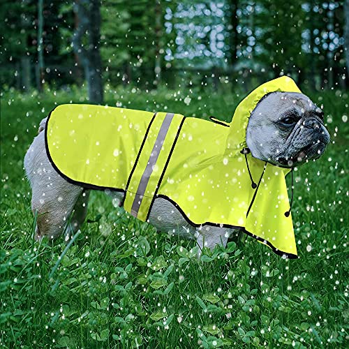 Waterproof Puppy Rain Jacket (Neon Green / Small)