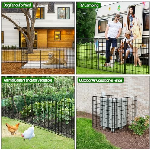 15 Panels Dog Fence Outdoor for Yard (33in(H))
