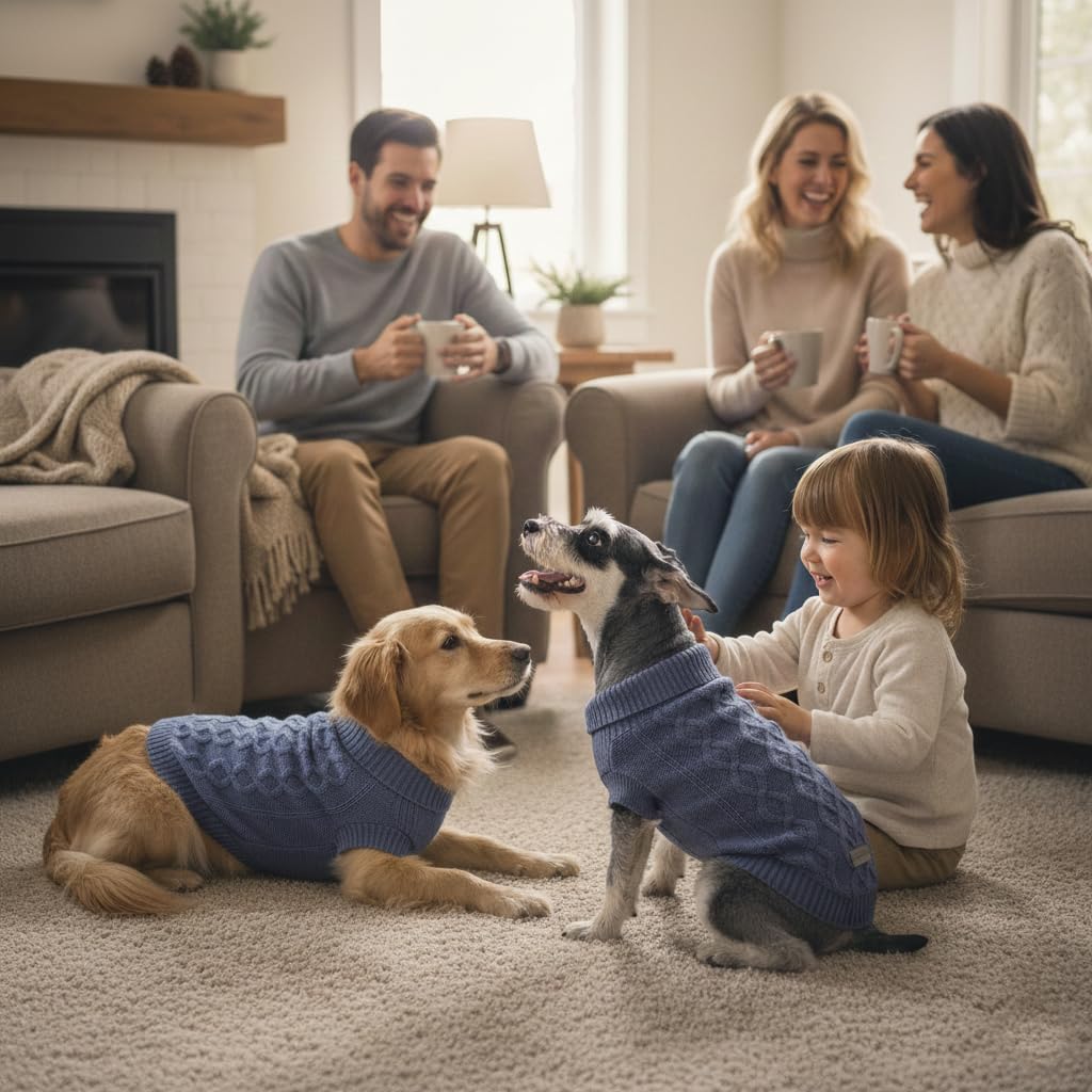 Large Dog Sweaters (Blue / X-Large)