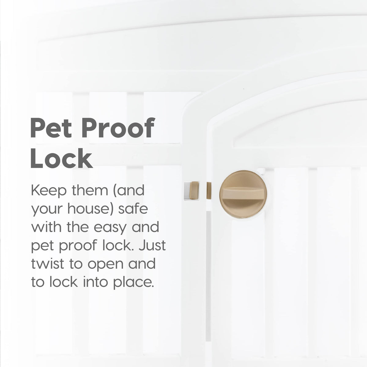 8 Panel Dog Playpen (8 Panel - 24" H / White)
