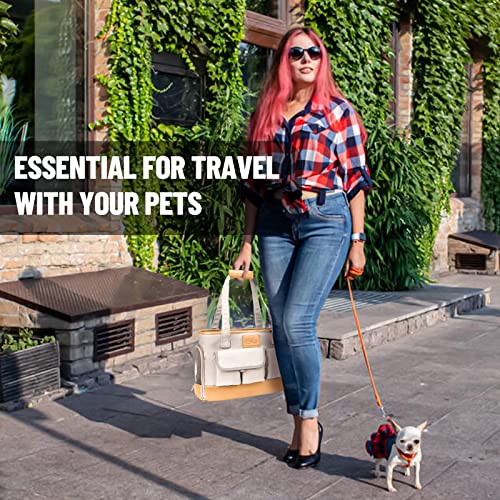 Dog Carrier Cat Carrier (Beige)
