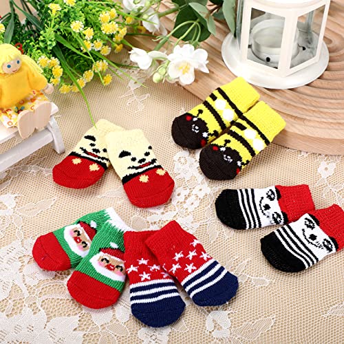 48 Pcs Dog Socks Small Medium Non Slip Prevent Licking Paws