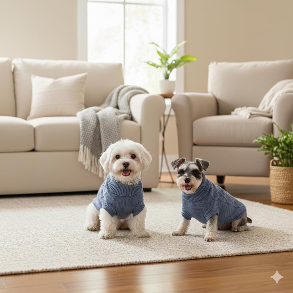 Small Dog Sweaters (Blue / Small)
