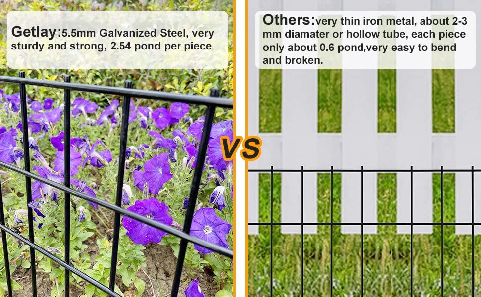 Animal Barrier Fence 25ft (25 ft (L) × 15 in (H), 10 Pack)